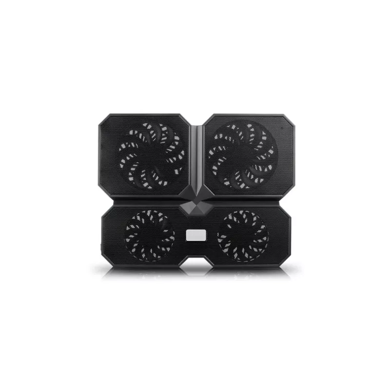 Dzesēšanas paliktnis DeepCool MULTI CORE X6 — 4 ventilatori, līdz 15,6 collu klēpjdatoriem, USB barošana, 380×295×24 mm, 2 USB porti