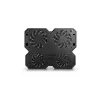 Dzesēšanas paliktnis DeepCool MULTI CORE X6 — 4 ventilatori, līdz 15,6 collu klēpjdatoriem, USB barošana, 380×295×24 mm, 2 USB porti