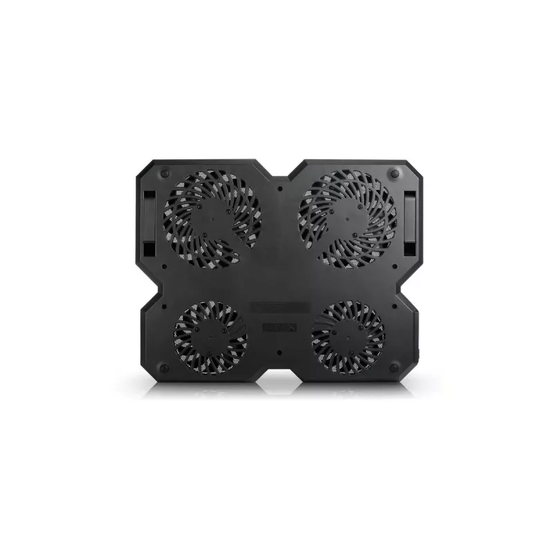 Dzesēšanas paliktnis DeepCool MULTI CORE X6 — 4 ventilatori, līdz 15,6 collu klēpjdatoriem, USB barošana, 380×295×24 mm, 2 USB porti