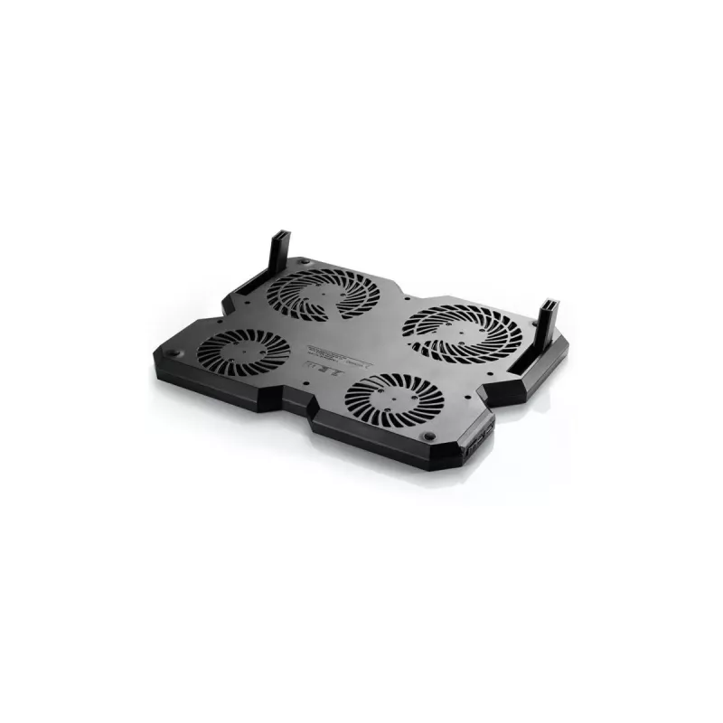 Dzesēšanas paliktnis DeepCool MULTI CORE X6 — 4 ventilatori, līdz 15,6 collu klēpjdatoriem, USB barošana, 380×295×24 mm, 2 USB porti