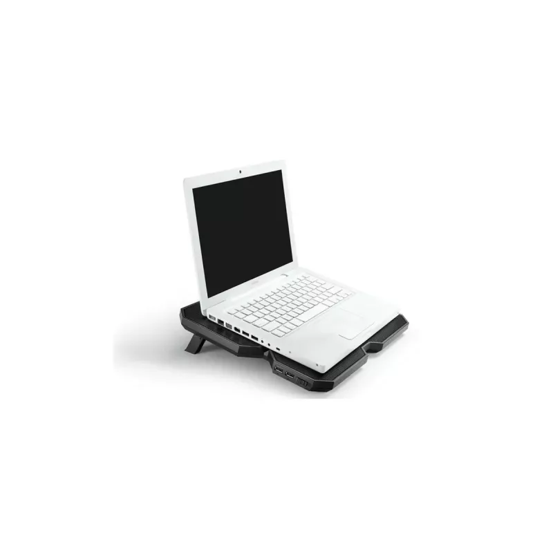 Dzesēšanas paliktnis DeepCool MULTI CORE X6 — 4 ventilatori, līdz 15,6 collu klēpjdatoriem, USB barošana, 380×295×24 mm, 2 USB porti