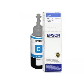 Epson T6732 ciāna tintes pudele 70ml, Oriģināls, Photo ciāna, Epson L800, Standarta ietilpība, Tintes druka, Indonēzija