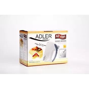 Rokas mikseris Adler AD 4201 g — 300 W, 1 kg, pelēks/balts