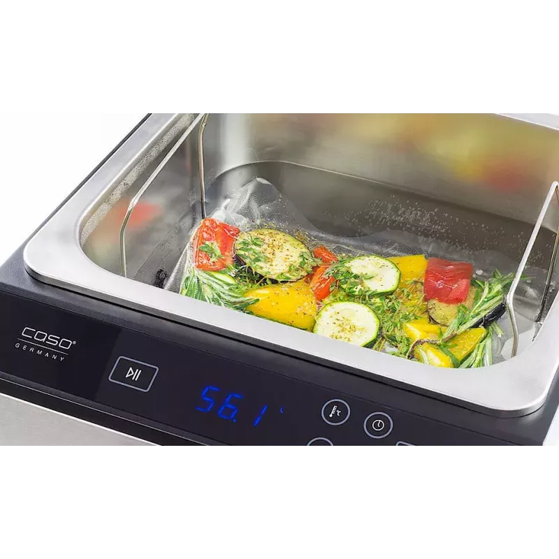 Iegremdējamā sous vide iekārta Caso SV900 2000 W nerūsējošā tērauda iegremdējamais cirkulators precīzai zemas temperatūras gatavošanai