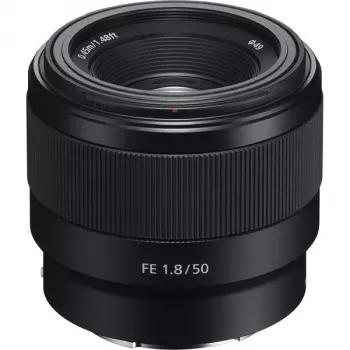 Objektīvs Sony FE 50mm F1.8 SLR melns SEL50F18F.SYX