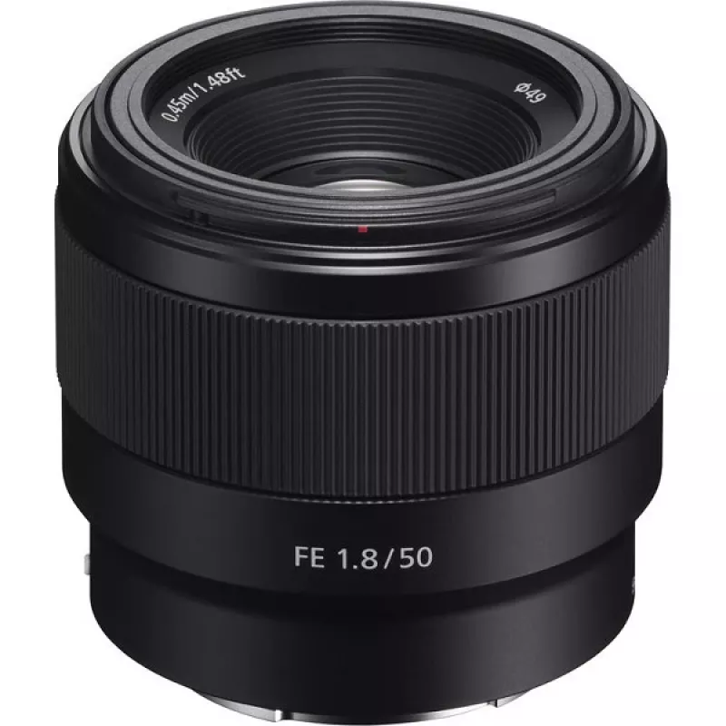 Objektīvs Sony FE 50mm F1.8 SLR melns SEL50F18F.SYX