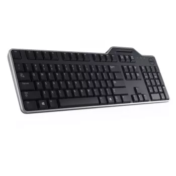 DELL Pro Smartcard tastatūra - KB813 - krievu (QWERTY), pilna izmēra (100%), vadu, USB, QWERTY, melna