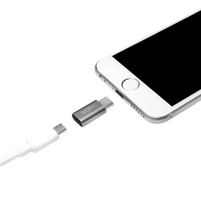 Kabeļu savienotāju adapteris LogiLink AU0040 USB 3.1 C USB 3.0 A Micro USB 2.0 Alumīnijs