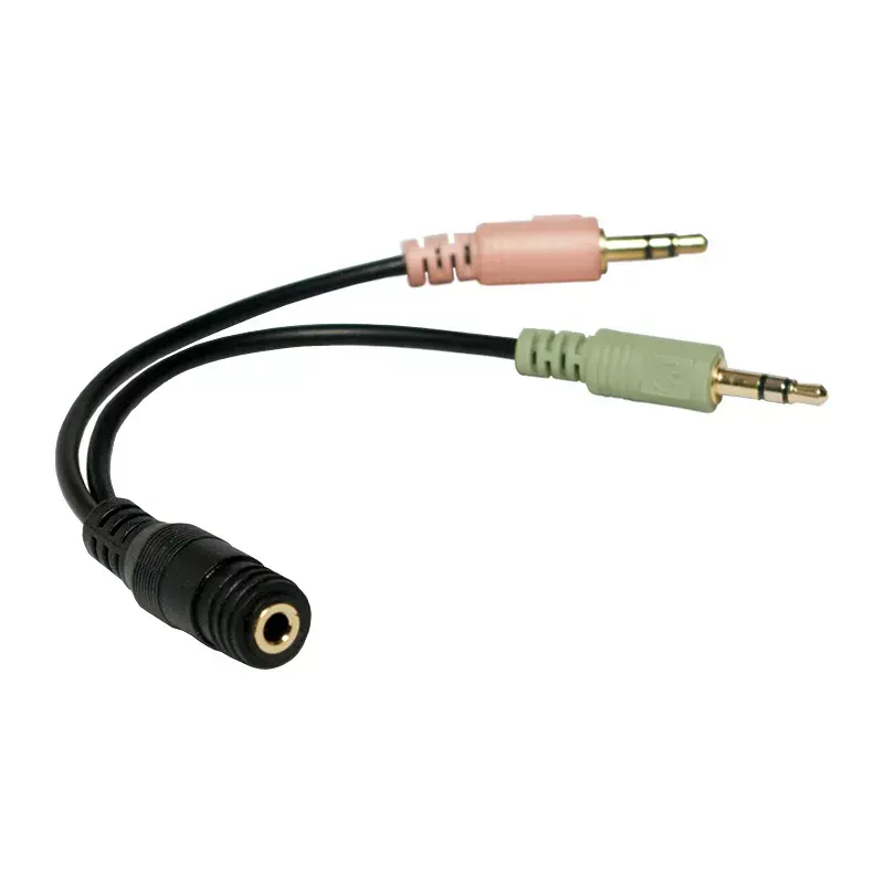 Audio kabelis LogiLink CA0020 0,15 m 3,5 mm 2x3,5 mm melns