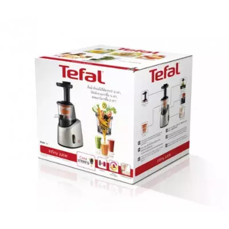 Tefal Infiny Juice ZC255B sulu spiede 200 W pelēks, sudraba