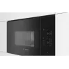 Iebūvējamā solo mikroviļņu krāsns Bosch Serie 4 BFL520MB0 — 800 W, 20 L, rotējoša vadība, melna