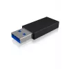 ICY BOX IB-CB015 USB Type-C 3.1 (Gen 2) USB Type-A 3.1 (Gen 2) Melns