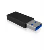 ICY BOX IB-CB015 USB Type-C 3.1 (Gen 2) USB Type-A 3.1 (Gen 2) Melns