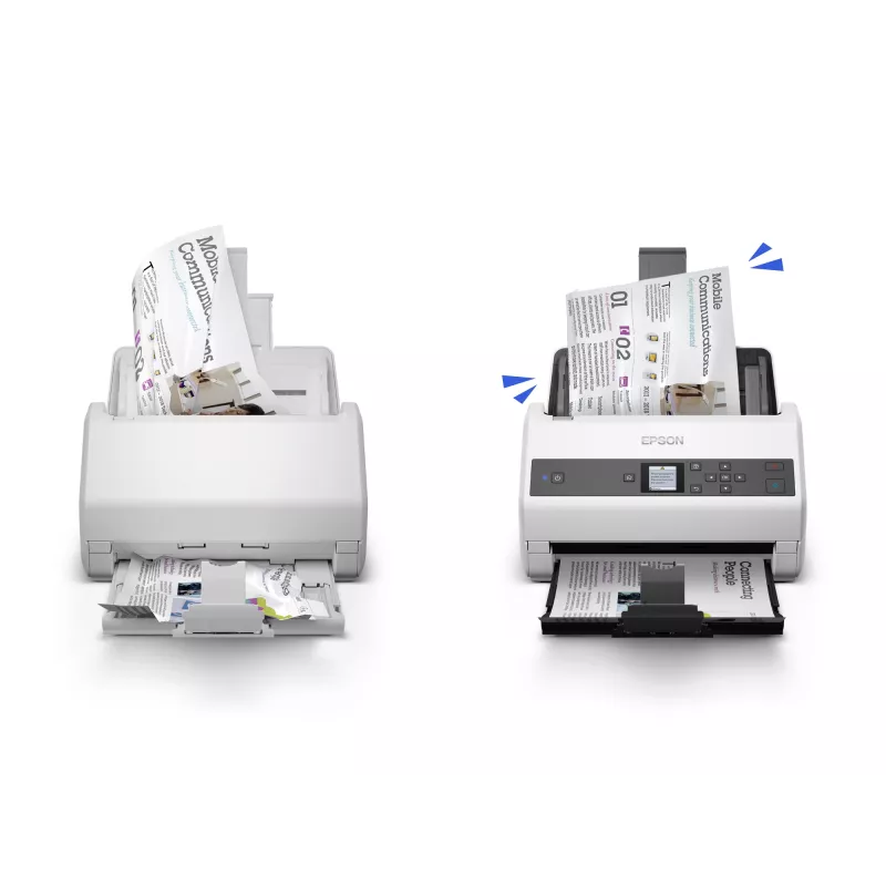 Epson WorkForce DS-870 lokšņu padeves skeneris 600 x 600 DPI A4 Pelēks, Balts