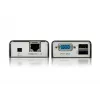 ATEN MINI USB VGA KVM paplašinātājs (100 m), raidītājs un uztvērējs, vadu, 100 m, Cat5, 1920 x 1200 pikseļi, melns