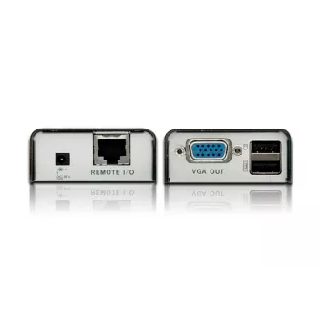 ATEN MINI USB VGA KVM paplašinātājs (100 m), raidītājs un uztvērējs, vadu, 100 m, Cat5, 1920 x 1200 pikseļi, melns