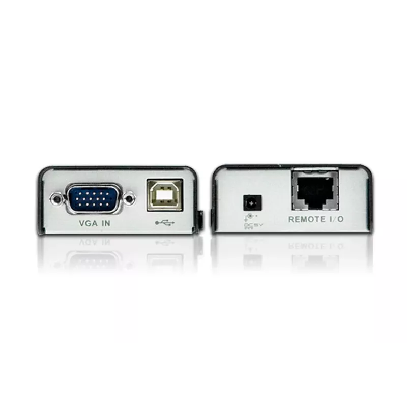 ATEN MINI USB VGA KVM paplašinātājs (100 m), raidītājs un uztvērējs, vadu, 100 m, Cat5, 1920 x 1200 pikseļi, melns