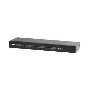 ATEN 8 portu HDMI CAT5e/6 sadalītājs, HDMI, HDMI, 1920 x 1080 pikseļi, Melna, Metāls, Full HD