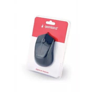GEMBIRD pele optiskā MUS-3B-02 - 3 pogu ritenītis USB melna