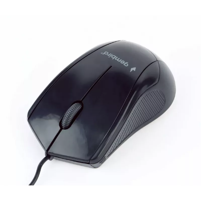 GEMBIRD pele optiskā MUS-3B-02 - 3 pogu ritenītis USB melna
