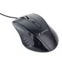 GEMBIRD USB optiskā labās rokas pele MUS-4B-02 — 1200 DPI, 4 pogas, vadu, melna