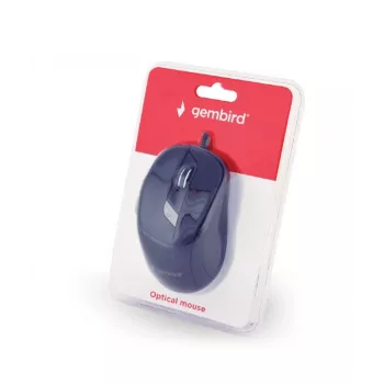Optiskā pele GEMBIRD MUS-6B-01 – 6 pogas, ritenītis, USB, melna