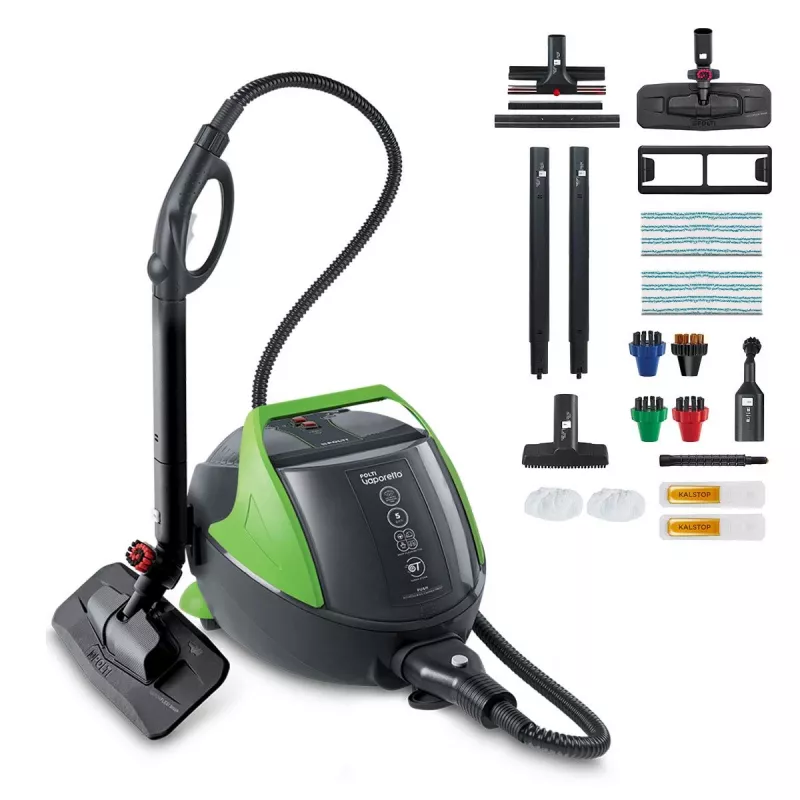 Polti Vaporetto Pro 95_Turbo Flexi cilindra tvaika tīrītājs 1100 W Melns, Zaļš