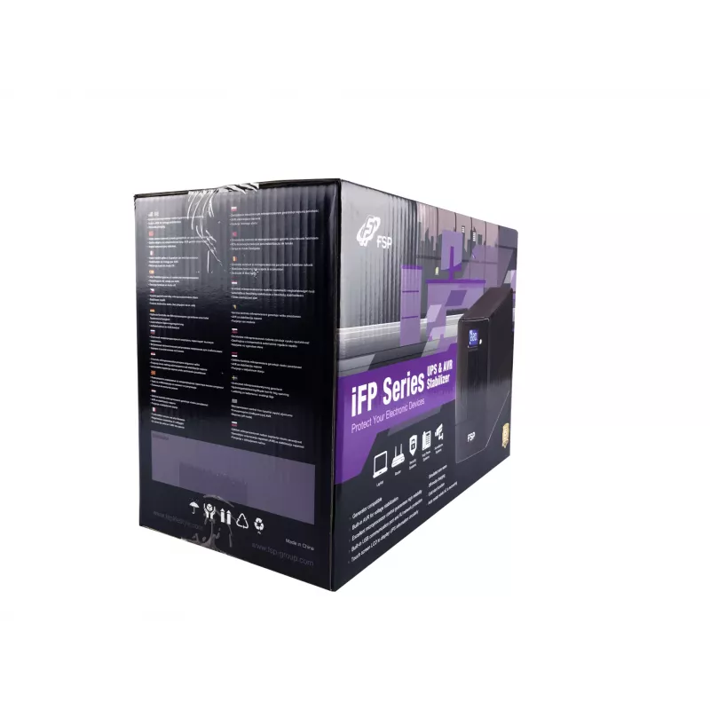 FSP iFP 1000 nepārtrauktās barošanas avots (UPS) Line-Interactive 1 kVA 600 W 2 maiņstrāvas kontaktligzdas