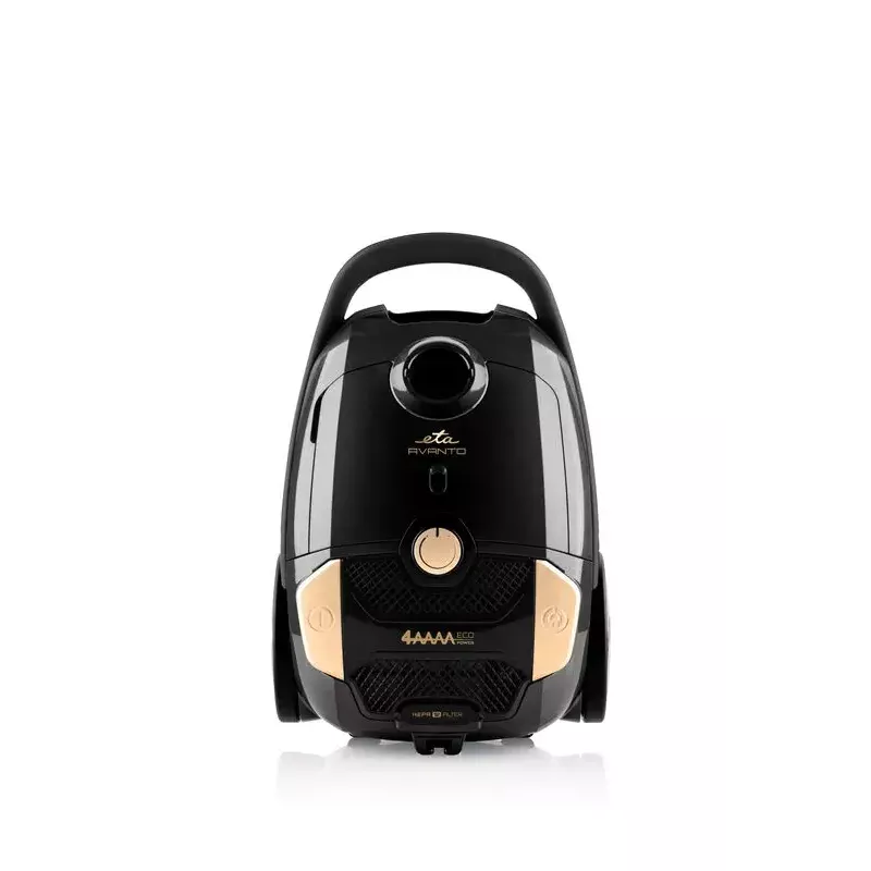 Cilindra putekļsūcējs ETA Avanto 3 L — 800 W, 3 L putekļu maisiņš, HEPA filtrēšana, sausā tīrīšana, mīkstās mēbeles/cietās grīdas/paklāji, melns/bēšs