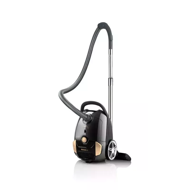 Cilindra putekļsūcējs ETA Avanto 3 L — 800 W, 3 L putekļu maisiņš, HEPA filtrēšana, sausā tīrīšana, mīkstās mēbeles/cietās grīdas/paklāji, melns/bēšs