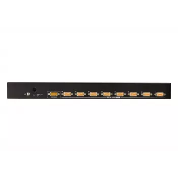 ATEN 8 portu USB - PS/2 VGA KVM slēdzis, 2048 x 1536 pikseļi, QXGA, stiprināšana statīvā, 5 W, 1U, melns