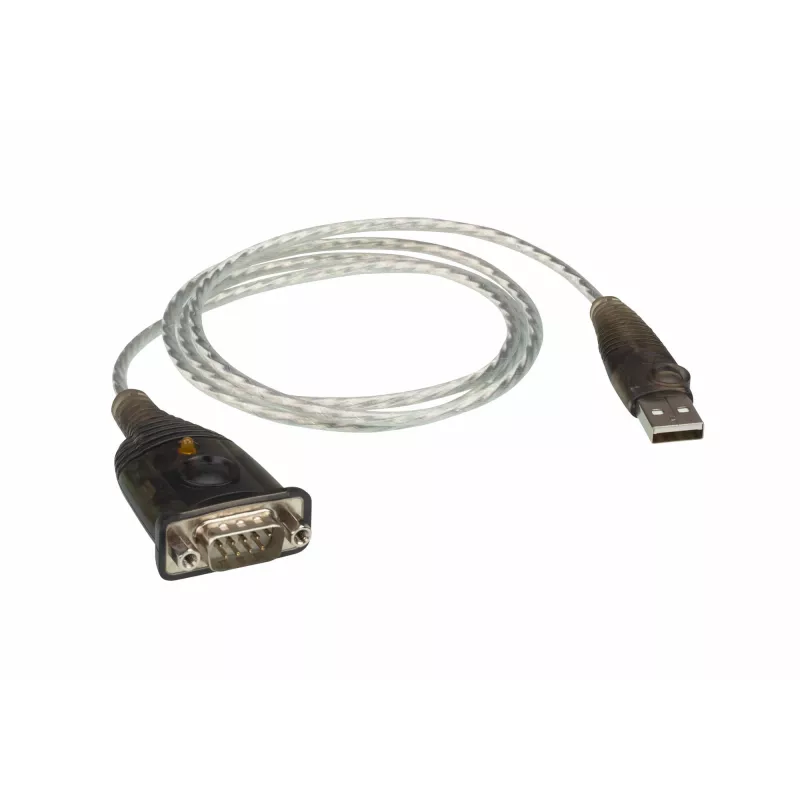 ATEN USB 2.0 uz RS-232 adapteris (100 cm), melns, metālisks, 1 m, USB Type-A, DB-9, vīriešu, vīriešu