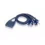 ATEN KVM slēdzis 4portu kabelis KVM USB + audio