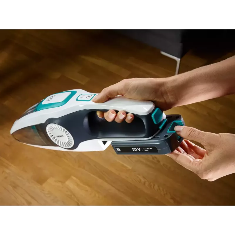 2-in-1 stick vacuum Leifheit PowerVac 2in1 — cordless 20 V, 40 min runtime, cyclonic, removable handheld, washable filter