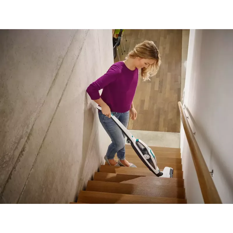 2-in-1 stick vacuum Leifheit PowerVac 2in1 — cordless 20 V, 40 min runtime, cyclonic, removable handheld, washable filter