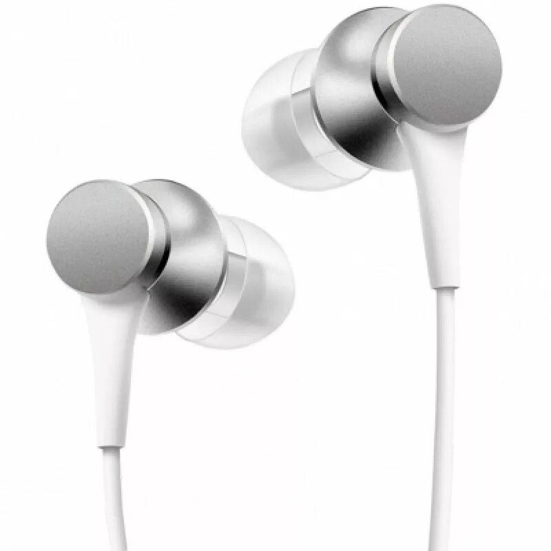 Xiaomi Mi In-Ear Headphones Basic austiņas 3.5 mm savienotājs Sudraba, Balta