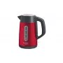Bosch TWK4P434 elektriskā tējkanna — 1,7 L, 2400 W, melna/sarkana