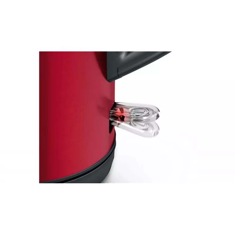 Bosch TWK4P434 elektriskā tējkanna — 1,7 L, 2400 W, melna/sarkana