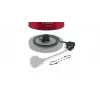 Bosch TWK4P434 elektriskā tējkanna — 1,7 L, 2400 W, melna/sarkana