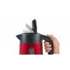 Bosch TWK4P434 elektriskā tējkanna — 1,7 L, 2400 W, melna/sarkana