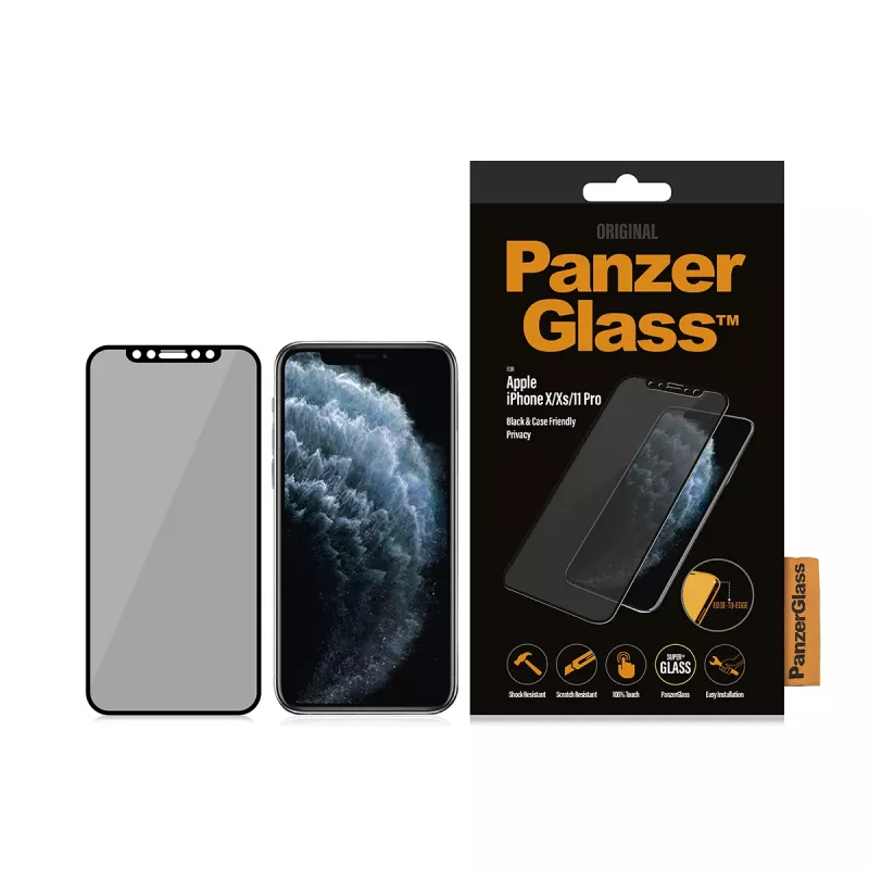 PanzerGlass ® Privātuma ekrāna aizsargs iPhone 11 Pro | X | Xs | Edge-to-Edge
