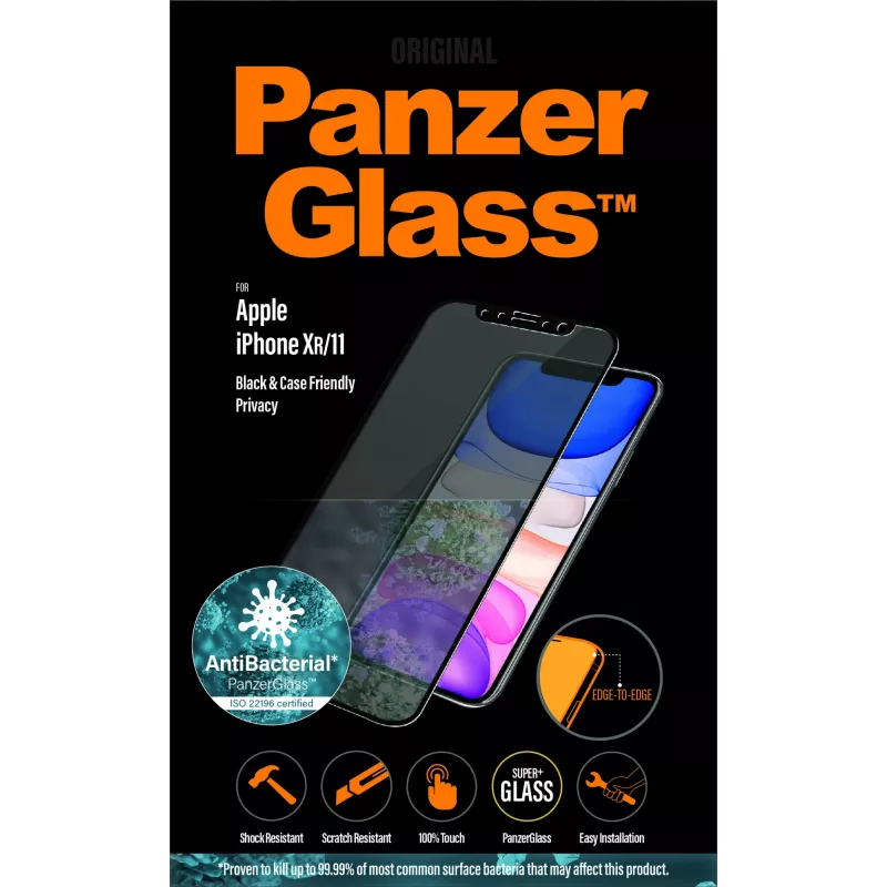 PanzerGlass ® Privātuma ekrāna aizsargs iPhone 11 | XR | no malas līdz malai