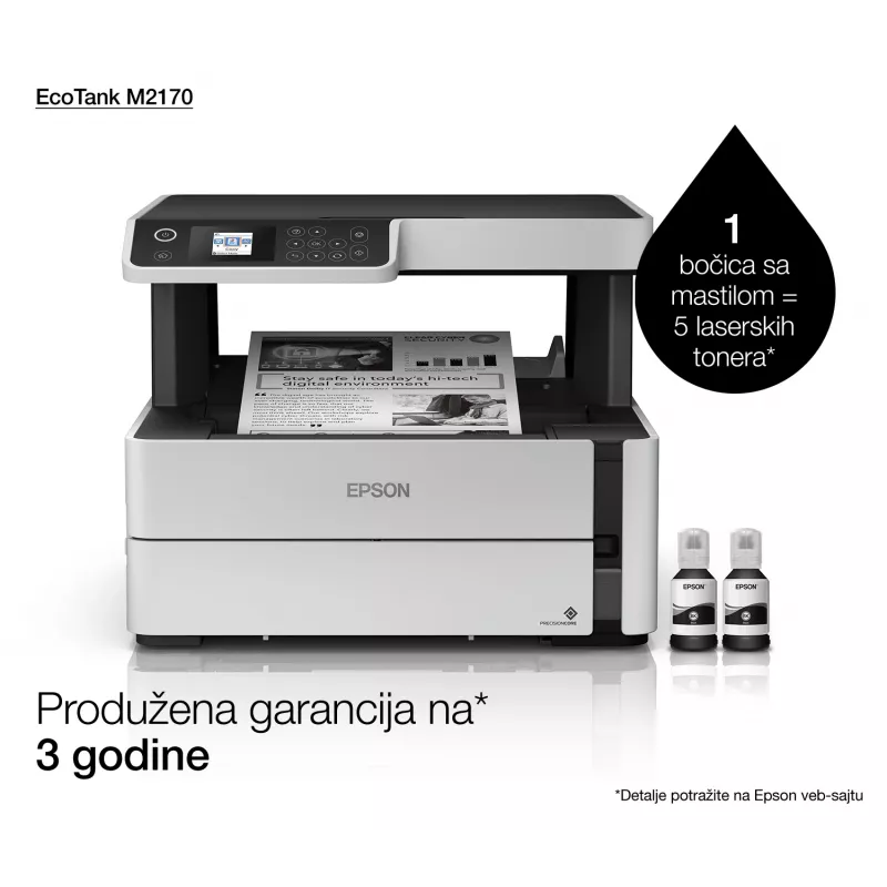Epson EcoTank M2170 Inkjet A4 1200 x 2400 DPI 39 ppm Wi-Fi