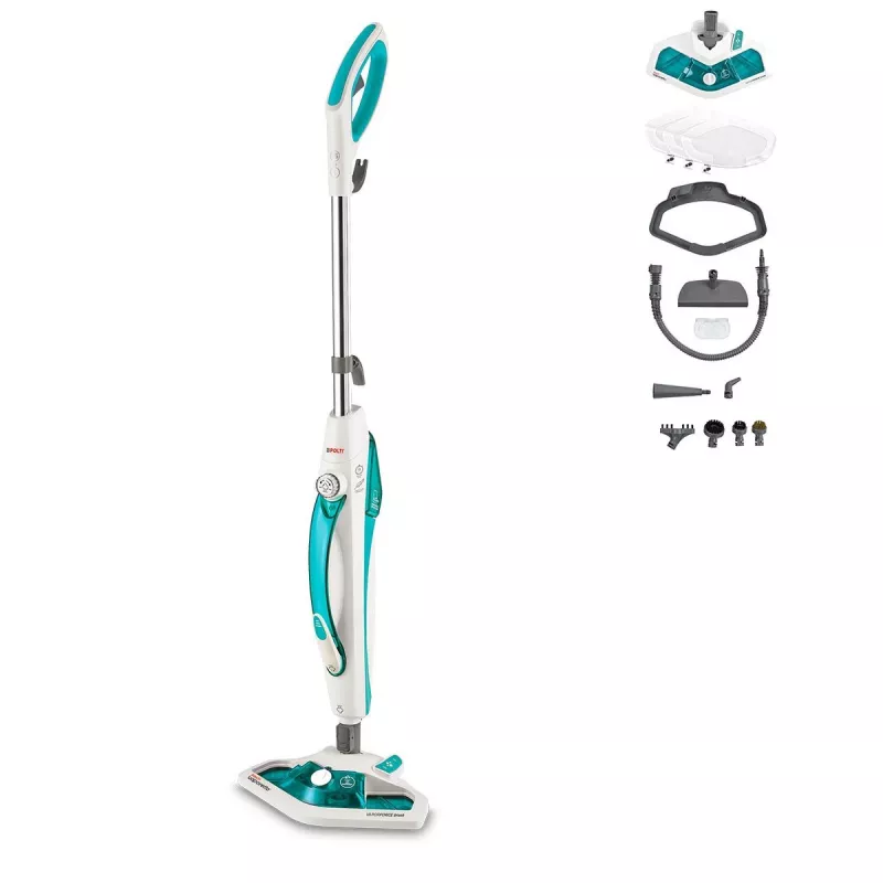 Polti Vaporetto SV450_Double tvaika mops 0,3 L 1500 W tirkīza, balts