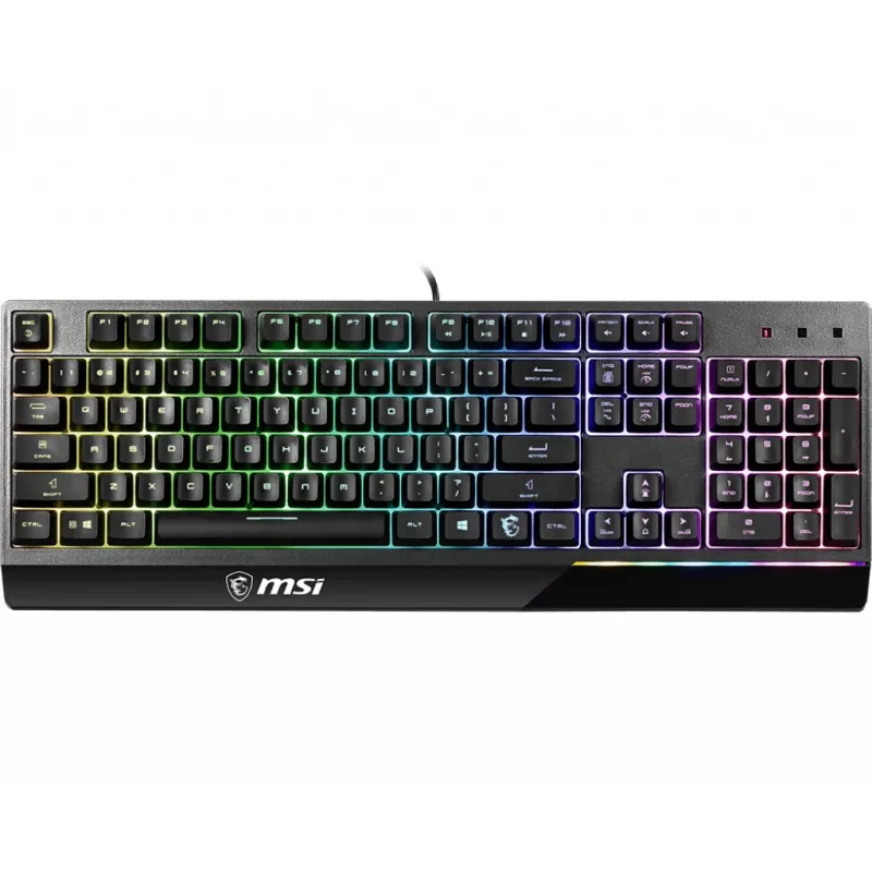 MSI Vigor GK30 tastatūra spēlēm USB QWERTY US International Melns