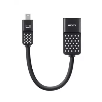 Belkin F2CD079bt Mini DisplayPort–HDMI adapteris, 4K, 12,7 cm, melns