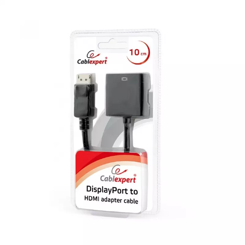 GEMBIRD DisplayPort–HDMI adaptera kabelis - melns, blisteris