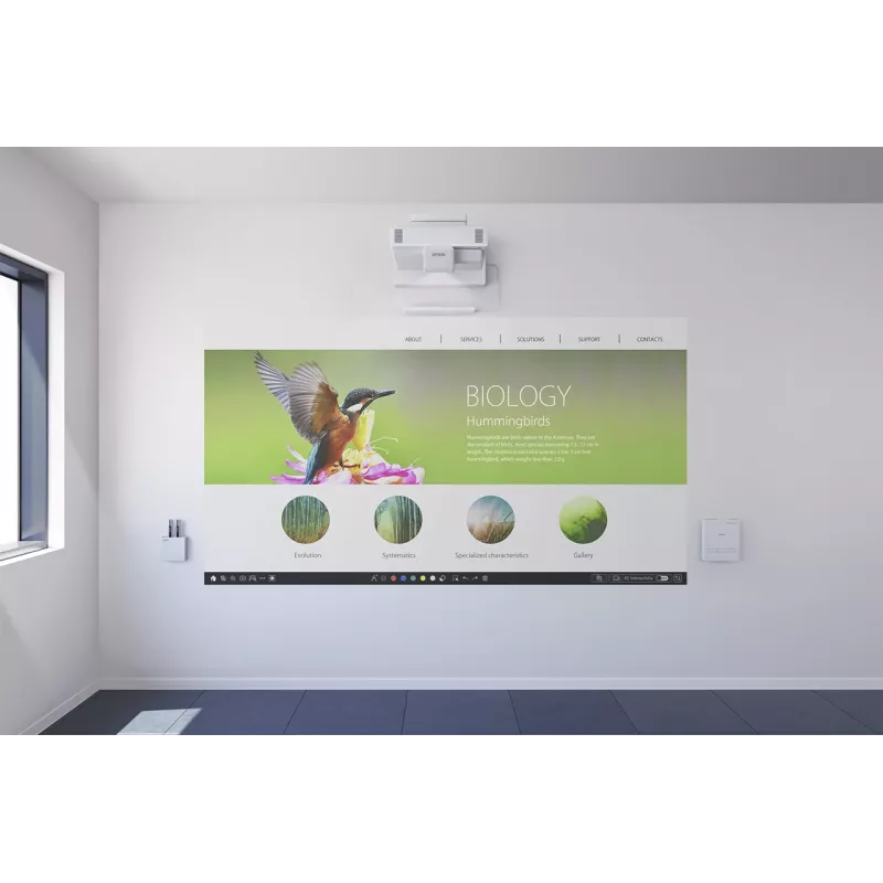 Epson EB-1485Fi īpaši īsa fokusa projektors 5000 ANSI lūmenu 3LCD 1080p (1920x1080) Balts