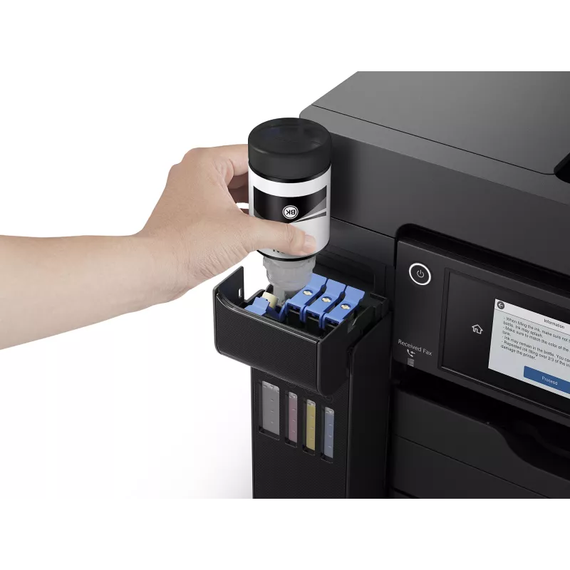 Daudzfunkciju printeris Epson EcoTank L15150 — krāsu tintes, A3+ (4800x2400 DPI), Wi‑Fi, Ethernet