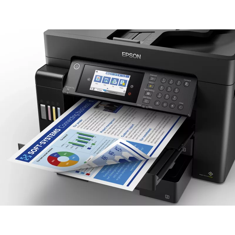 Daudzfunkciju printeris Epson EcoTank L15150 — krāsu tintes, A3+ (4800x2400 DPI), Wi‑Fi, Ethernet